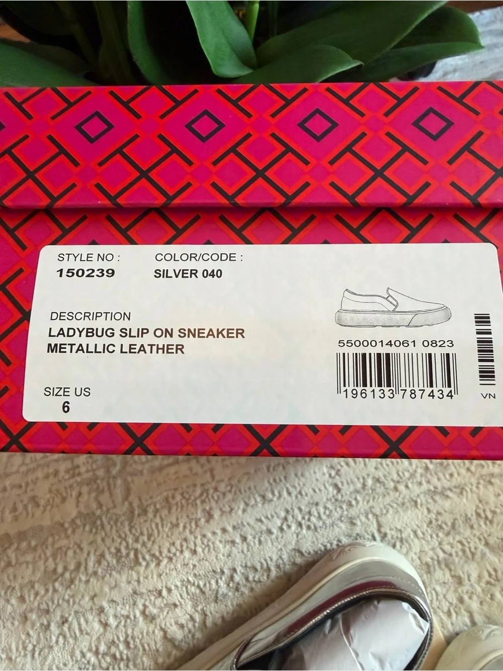 Tory Burch Ladybug Slip On Sneakers
